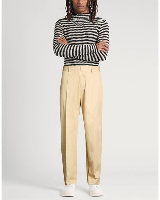 DSquared² Natural Camel Pants Virgin Wool for men
