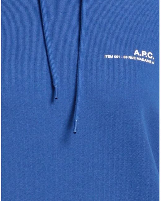 Sweat-shirt A.P.C. en coloris Blue