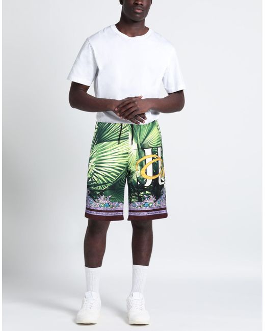 Just Cavalli Green Shorts & Bermuda Shorts for men