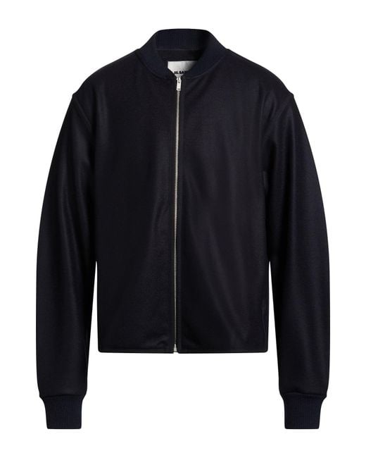 Jil Sander Blue Jacket Wool for men