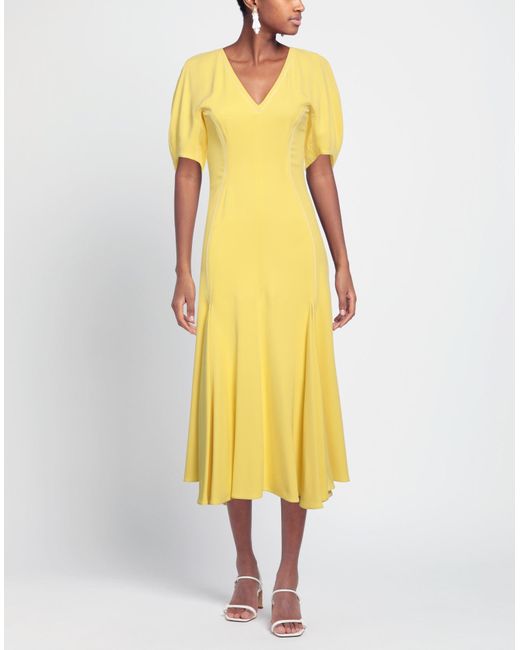 Marni Yellow Midi-Kleid