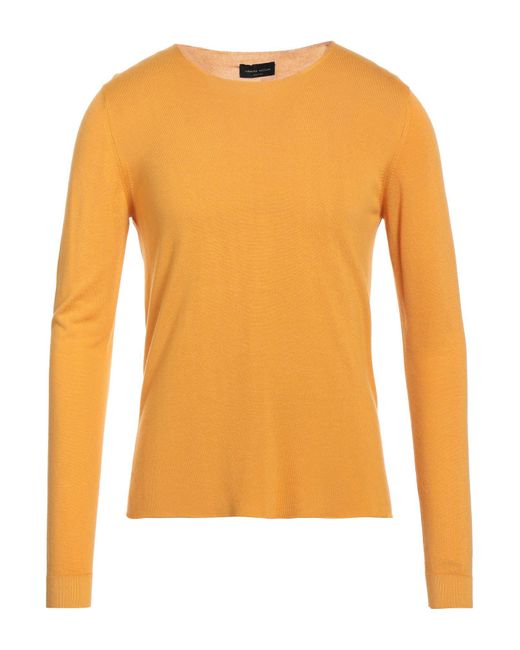 Roberto Collina Orange Sweater for men