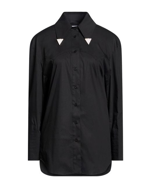 GIUSEPPE DI MORABITO Black Mini Dress Cotton, Polyamide, Elastane