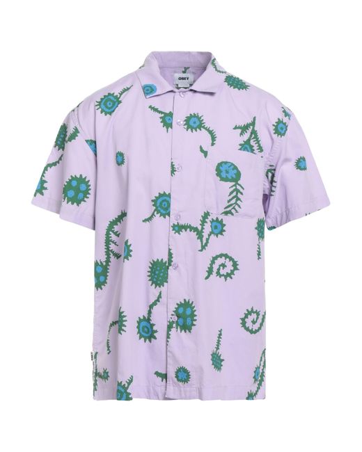 Obey Blue Lilac Shirt Cotton for men