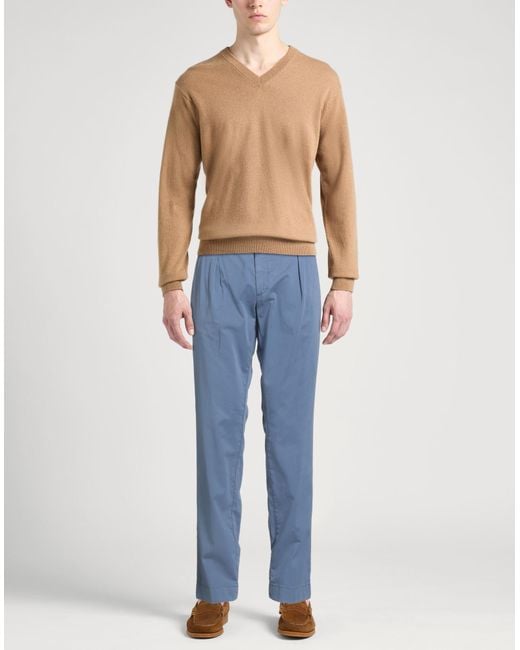 Hackett Blue Pants Lyocell, Cotton, Elastane for men