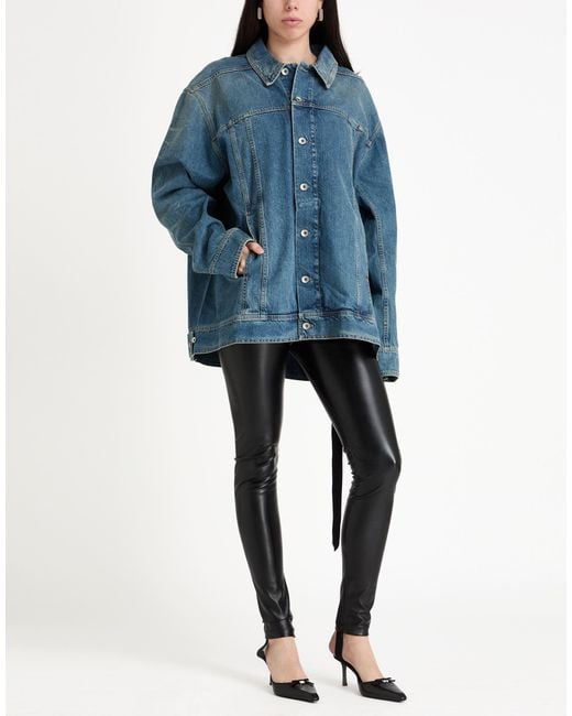 Rick Owens Blue Denim Outerwear