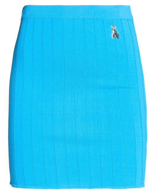 Patrizia Pepe Blue Azure Mini Skirt Viscose, Polyamide