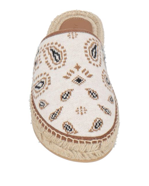 Alanui White Espadrilles Textile Fibers