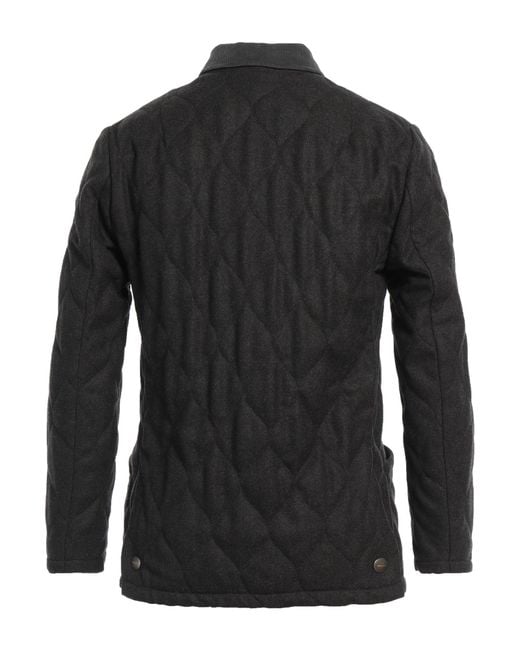 Boglioli Black Puffer Virgin Wool for men