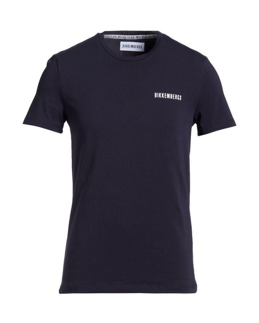 Bikkembergs Blue Midnight T-Shirt Cotton, Elastane for men