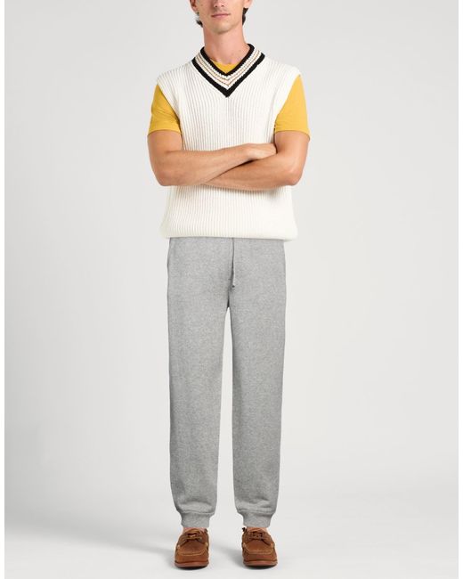 Zanone Gray Pants Cashmere for men