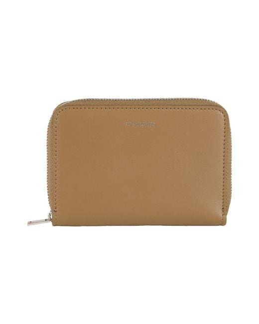 Jil Sander Natural Khaki Wallet Cow Leather for men