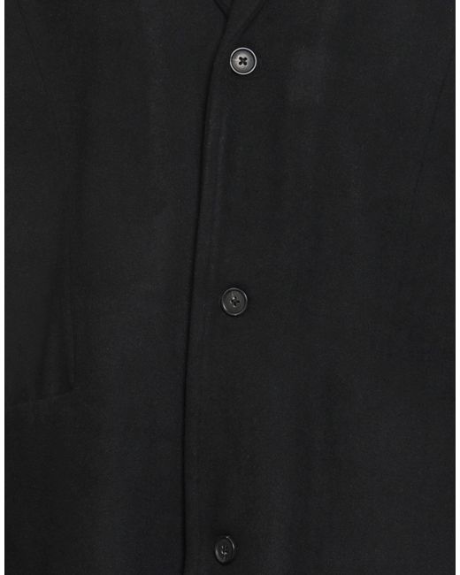 Solid Black Coat for men