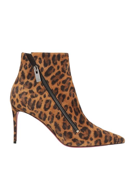 Christian Louboutin Brown Ankle Boots