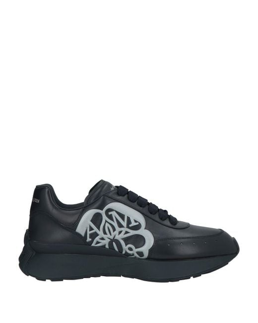 McQueen Blue Midnight Sneakers Leather for men