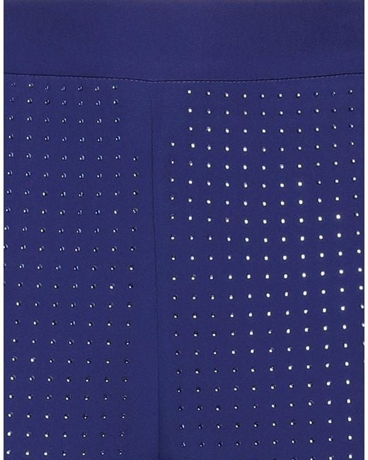 Cristinaeffe Blue Pants Polyester, Elastane