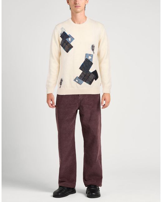 Bob Natural Cream Sweater Wool, Polyamide for men