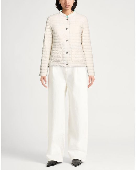 Herno Natural Ivory Puffer Polyamide