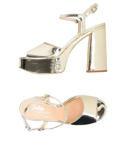 Jolie By Edward Spiers Metallic Sandals