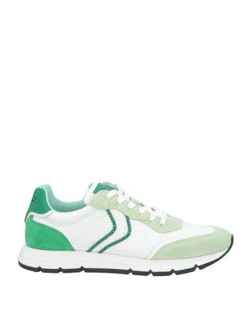 Voile Blanche Green Light Sneakers Leather, Textile Fibers