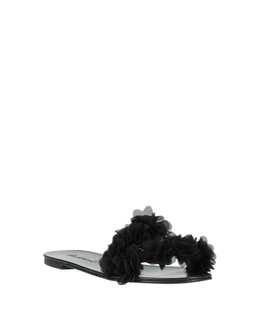 Daniele Ancarani Black Sandals Textile Fibers