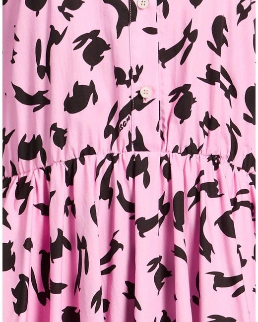 MSGM Red Mini Dress Cotton