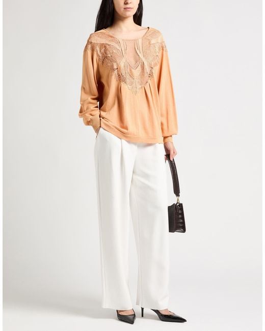 Alberta Ferretti Orange Pullover
