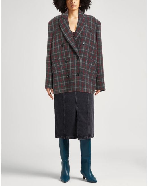 Kassl Black Coat Wool, Nylon, Cotton