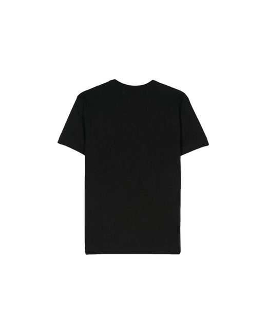 T-shirt di COMME DES GARÇONS PLAY in Black da Uomo