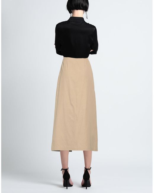 Sara Lanzi Natural Maxi Skirt