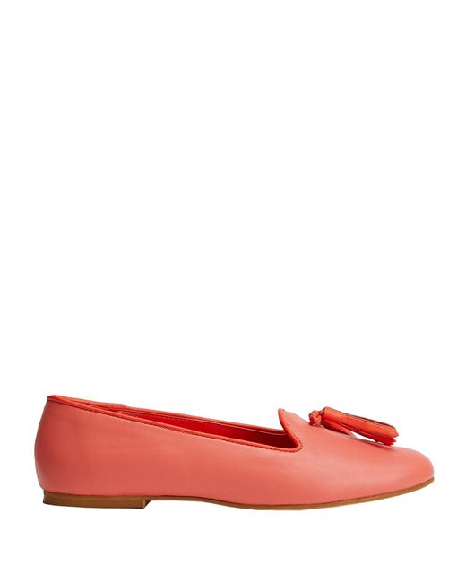 Mocasines de by YOOX de color Rojo | Lyst
