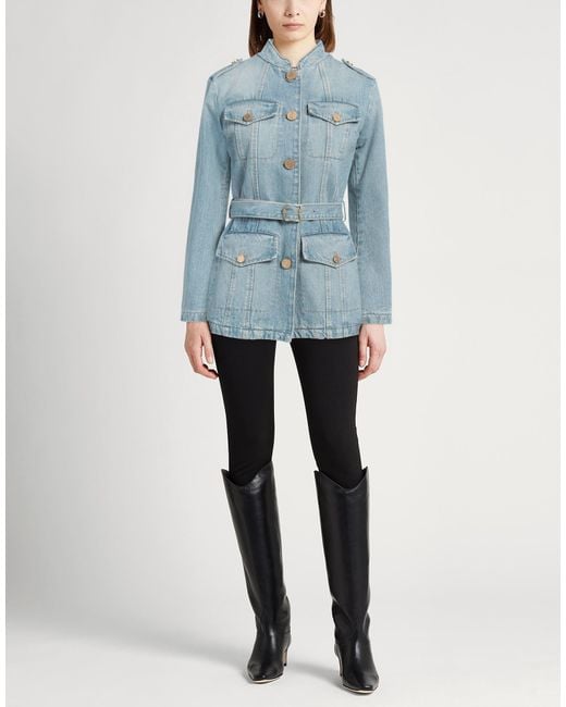 Bally Blue Denim Outerwear Cotton, Metal