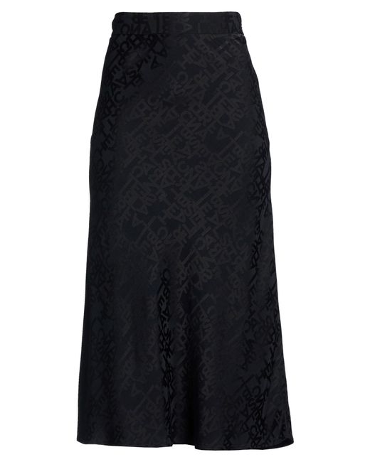 Elisabetta Franchi Blue Midi Skirt Acetate, Viscose