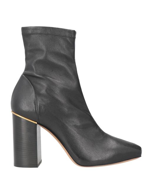 Chloé Gray Ankle Boots Leather