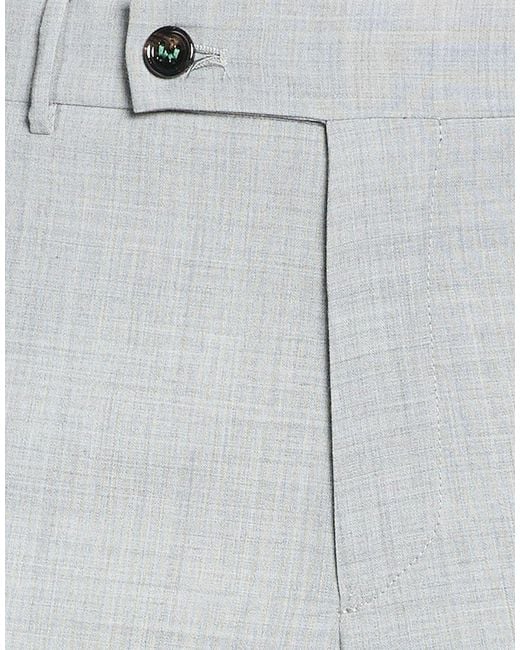 Berwich Gray Pants Polyester, Wool, Elastane