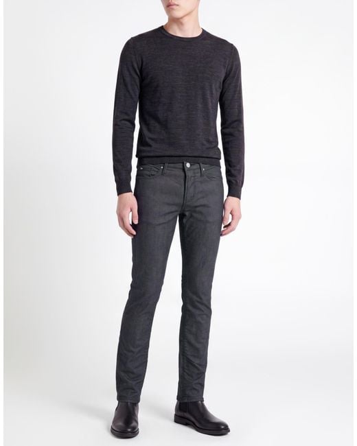 Emporio Armani Gray Pants Cotton, Polyester, Elastane for men