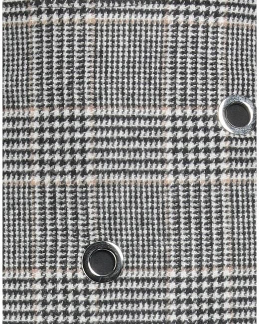 Shirtaporter Gray Mini Skirt Wool, Polyester, Polyamide