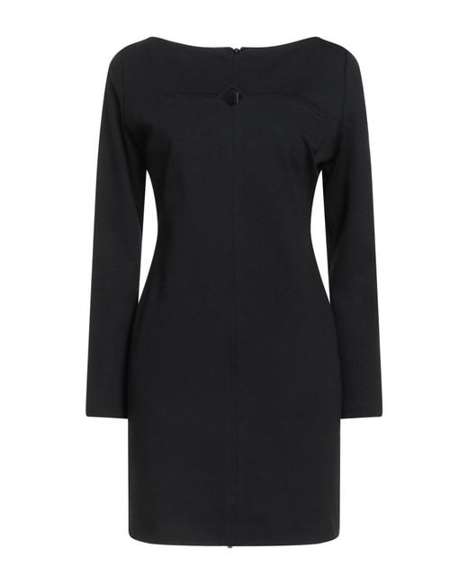 Hanita Black Mini Dress Viscose, Nylon, Elastane