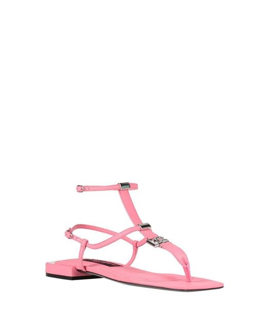 Dolce & Gabbana Pink Thong Sandal