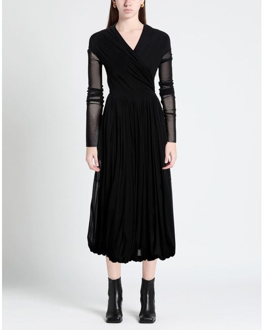 Philosophy Di Lorenzo Serafini Black Midi Dress