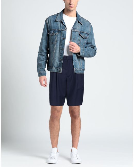 Amaranto Blue Shorts & Bermuda Shorts Virgin Wool, Elastane for men