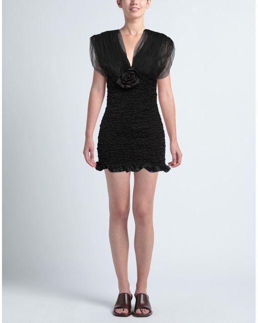 Alessandra Rich Black Mini-Kleid