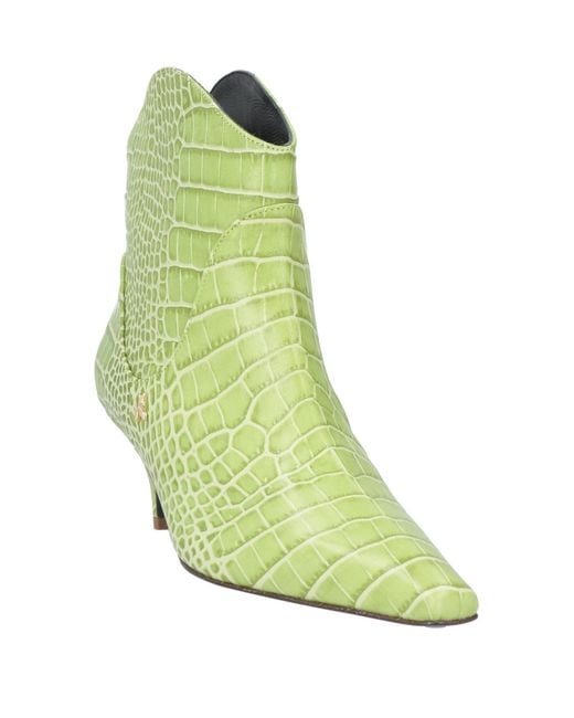 Patrizia Pepe Green Ankle Boots