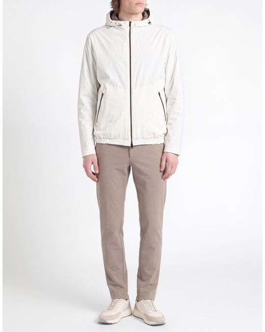 Herno White Jacket Polyamide, Elastane for men