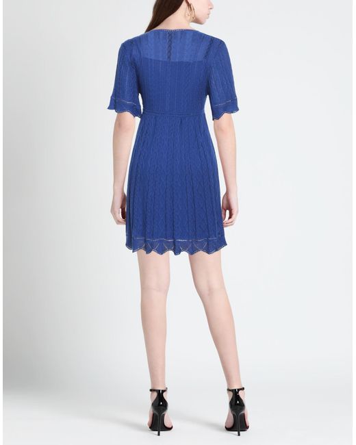 M Missoni Blue Mini-Kleid