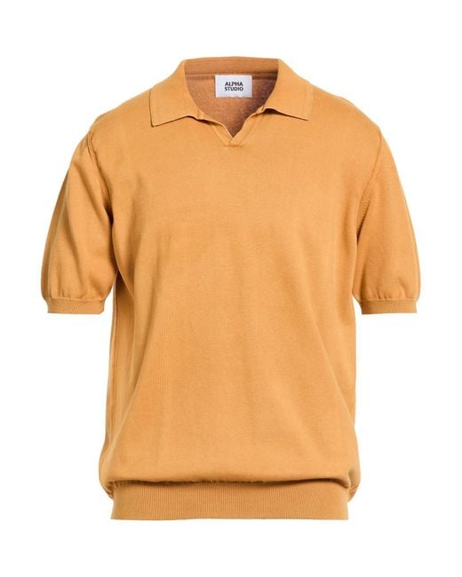 Pullover Alpha Studio pour homme en coloris Orange