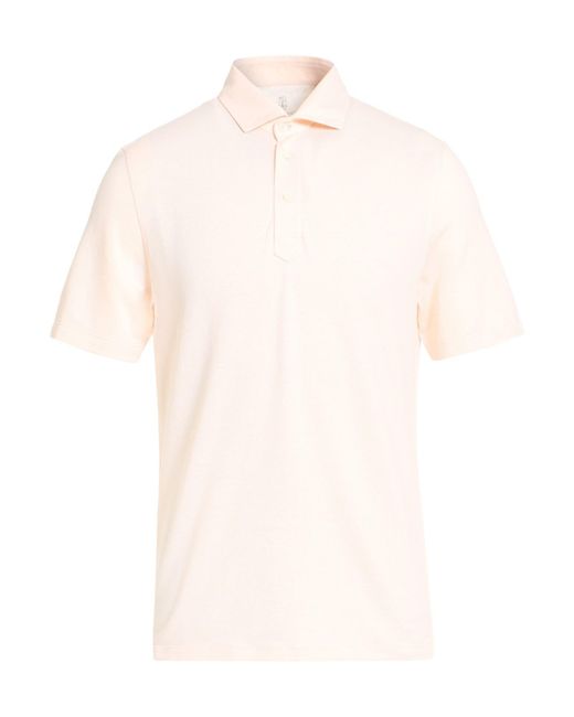 Polo Brunello Cucinelli de hombre de color White