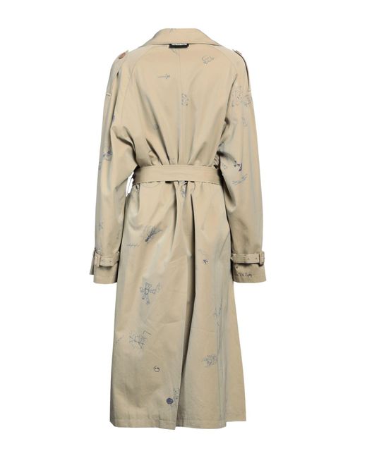 Vetements Natural Military Overcoat & Trench Coat Cotton