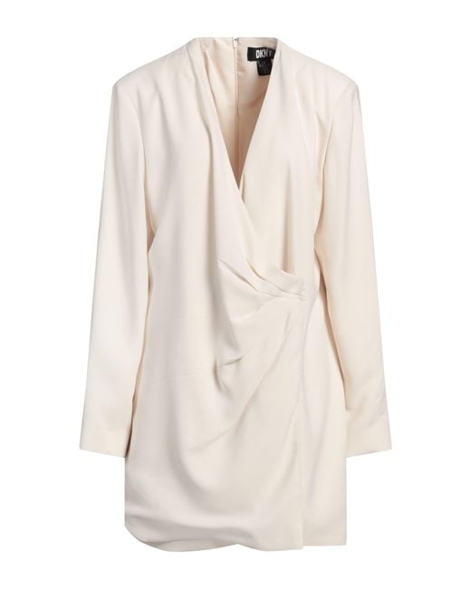 DKNY White Mini Dress Polyester