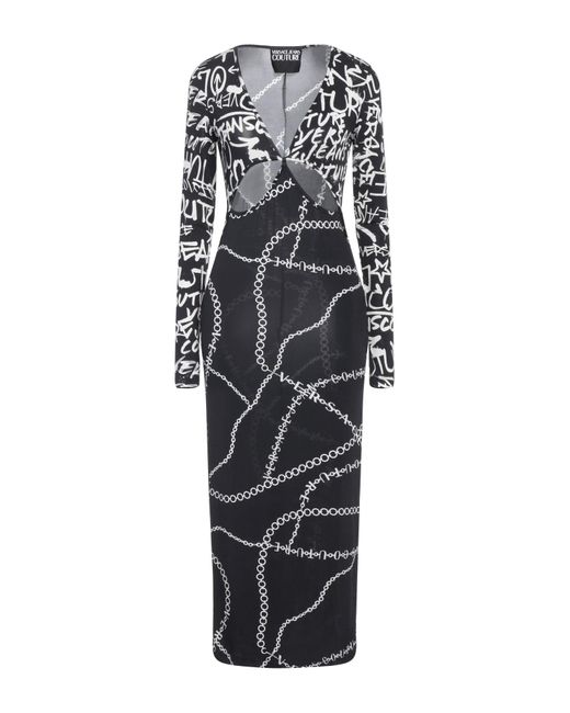 Versace Jeans Couture White Midi-Kleid